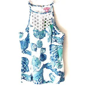 Lilly Pulitzer Larina Top Resort White Barefoot Princess New With Tags